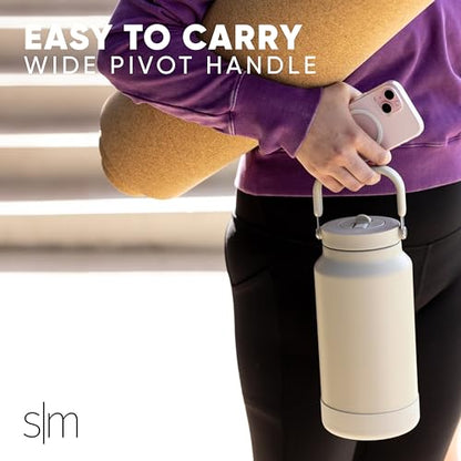 Simple Modern Water Bottle Jug | Straw & Chug Lid | 64oz, Red - color: -Ember Red, size: 64 Ounces