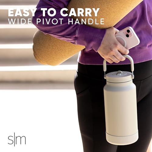 Simple Modern Water Bottle Jug | Straw & Chug Lid | 64oz, Blue - color: -Supersonic Blue, size: 64 Ounces