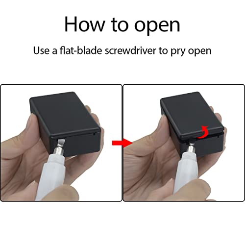 Project Box 10 Pieces ABS Plastic Electrical Project Case Small Junction Box for Electronics Black 2.8 x 1.7 x 0.9 inch (72x 42x 23 mm) - size: 2.8" x 1.7" x 0.9"(10pc)