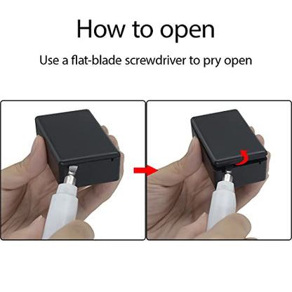 Project Box 10 Pieces ABS Plastic Electrical Project Case Small Junction Box for Electronics Black 2.8 x 1.7 x 0.9 inch (72x 42x 23 mm) - size: 2.8" x 1.7" x 0.9"(10pc)