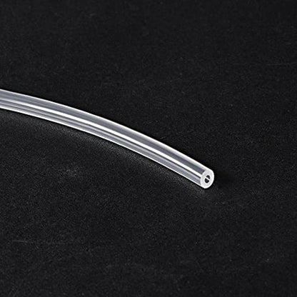 uxcell Silicone Tubing 3/32"(2mm) ID X 1/4"(6mm) OD 3.3ft(1m) Silicone Rubber Tube Air Hose Water Pipe for Pump Transfer Clear - size: 2mm x 6mm
