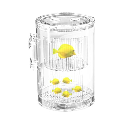 Breeder Box for Fish Tank – Mini Aquarium Isolation Container, Clear Acrylic Hatchery with Suction Mount, Acclimation and Observation Tool | Ideal Breeding Fry, Small Fish, Shrimp, Betta, Tropical