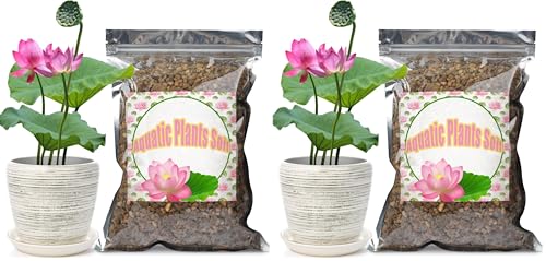 Doter Aquatic Soil for Plants - 2.2LBS, Clay Aquarium Soil Suitable for Small Ponds & Water Plants Like Lotus & Water Lily, Safe for Fish & Aquatic Life (Pack of 2) - size: 2.2 LBS (Pack of 2)