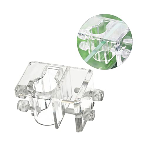 BESPORTBLE Aquarium Fixed Clip Water Pipe Clamp in Acrylic for Fish Tank Hose (Size s 5-20mm)