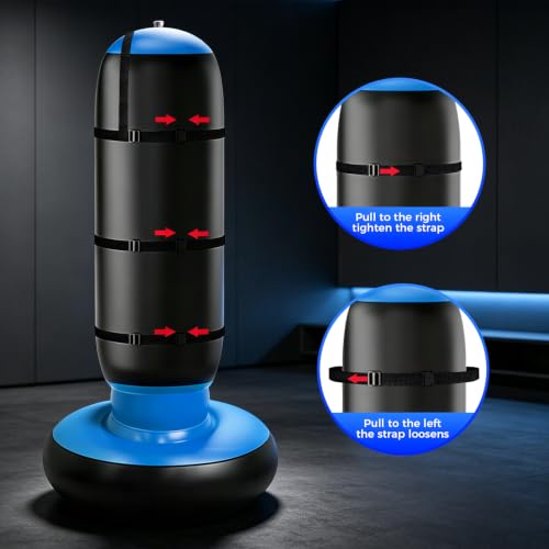 Punching Bag for Kids, Cyberpunk Boxing Set with LED Scoring