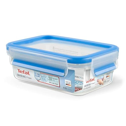Tefal K3021112 MasterSeal Fresh Box, Plastic Food Storage Container, Keeps Food Fresher for Longer and 100 Percent Leakproof, 0.55 Litre