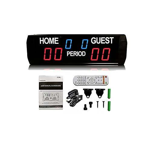 Electronic Scoreboard Portable Score Board Wireless Electronic Led Tennis Padel Digital Scoreboard for Games Volleyball/Basketball/Football/Ping Pong/Badminton,Score Keeper