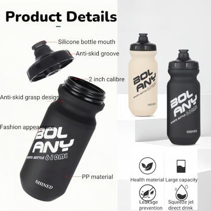 20oz Lightweight Sports Water Bottle PP Material BPA Free Squeeze Jet Straight Drink Cup Portable Outdoor Cycling Bottle (Blue) - color: Blue