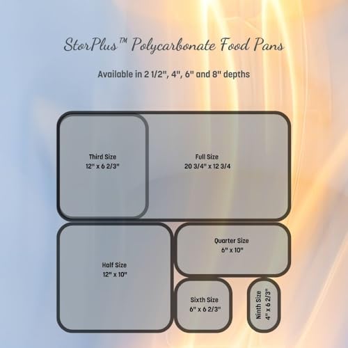 Carlisle FoodService Products 10202B03 StorPlus Full Size Food Pan, Polycarbonate, 6" Deep, Black - color: Black, size: 6", style: Pan