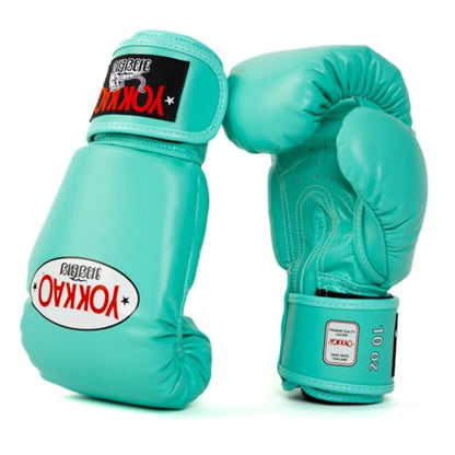 YOKKAO Matrix Muay Thai Boxing Gloves | Premium Leather Training and Sparring Gloves for Men and Women | Winning Boxing Gloves | Punching Gloves - color: Tiffany, size: 18oz