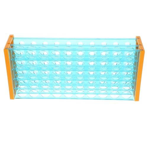 FRCOLOR Plastic Test Tube Rack Stand with Detachable Laboratory Holder for Chemistry Tube Storage Lightweight and Sturdy Organizer