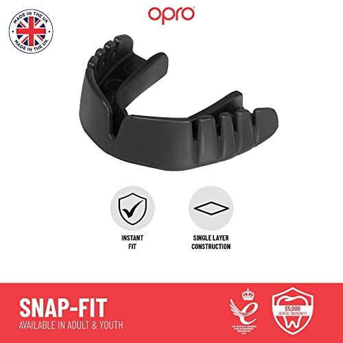 OPRO Snap-Fit UFC Mouth Guard, Instant Fit (White) Adult - color: Ufc - White, size: Adult (Age 11+)