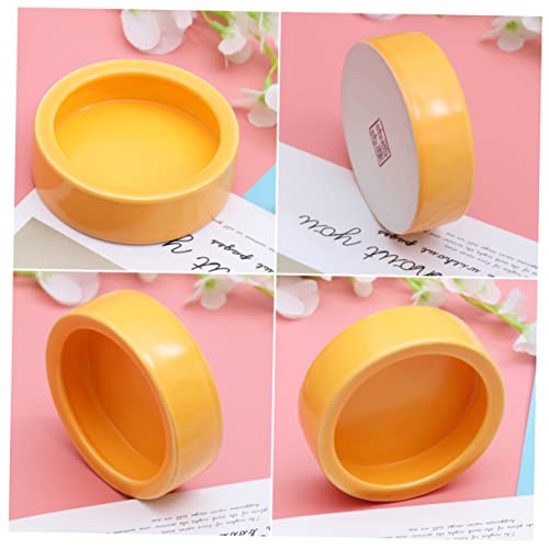Crawler Crawling Pet Feeder Bowl Escape-Resistant Shrimp Food Dish for Small Fish and Reptiles Orange