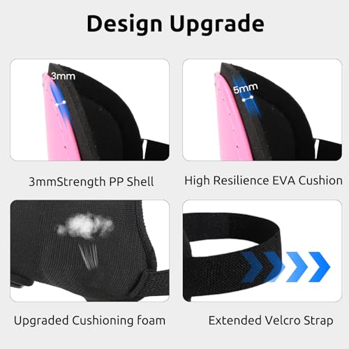 Shin Guards Soccer Youth Kids, Shin Guard Boys Girls Teenagers 2-18 Yrs Old | Soccer Shin Guards with Ankle Sleeves Protection - Football Shin Pads Equipment with Adjustable Strap - color: Pink, size: Small