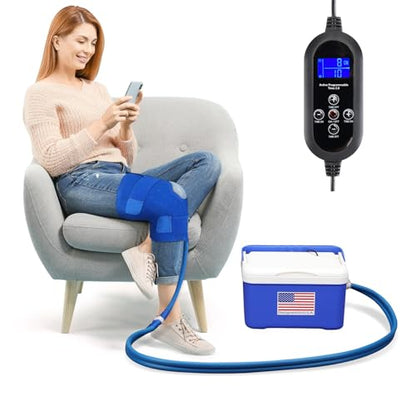 Cold Therapy Machine System for Knee After Surgery Recovery.