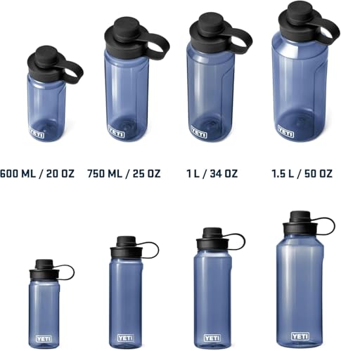 YETI Yonder Water Bottle with Yonder Tether Cap, Lightweight, Leakproof and BPA-Free - color: Royal Blue, size: 25 Ounces