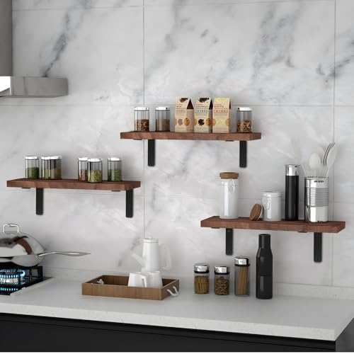 4 Pack - L 6" x H 4" x W1.5, 5mm Thick Black L Shelf Bracket, Iron Shelf Brackets, Metal Shelf Brackets, Floating Shelf, Shelf Supports with Screws - size: 6''x4'', style: Black 4 Pack