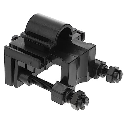 Mikikit Multi-Function Aquarium Clamp Water Clip for Fish Tank Inlet and Outlet Easy Installation Space-Saving Design Black