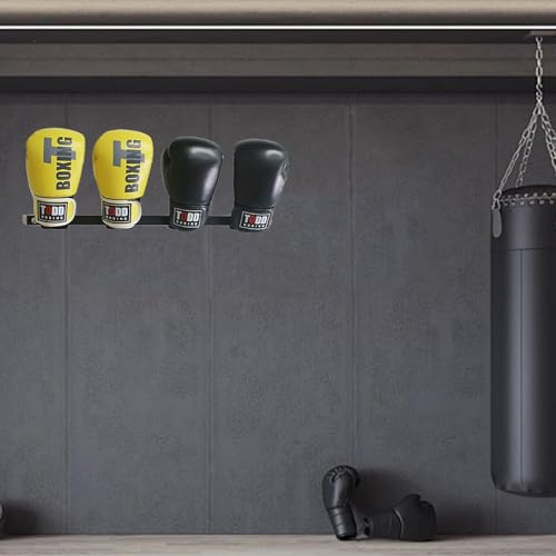 Boxing Glove Wall Mount Dryer, Boxing Gloves Display Stand Holder, Home Gym Boxing Gloves Organizer Hanging Rack for Storage Kickboxing, Muay Thai, MMA Training Gloves(2-Pcs) - size: 2-Pcs