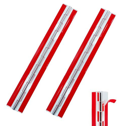2 PCS Set of Acrylic Hinge 300 mm Continuous Piano Hinge 12" Acrylic Hinge 12" Hinge for Plexiglass Aquarium Lid Cabinet Box DIY Display 300x45 mm