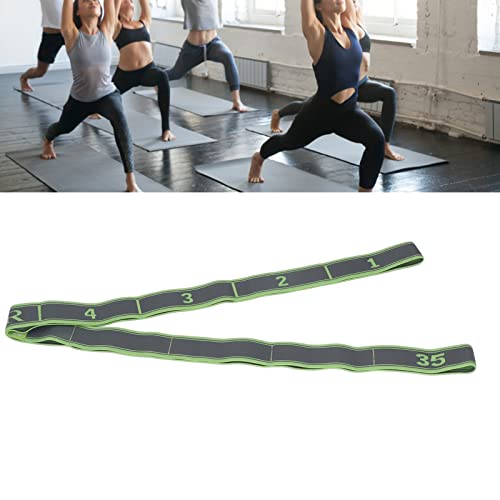 Topyond Numbered Stretch Band Strap - Elastic Stretching Strap for Exercise | Fitness, and Workout - Improve Flexibility and Mobility