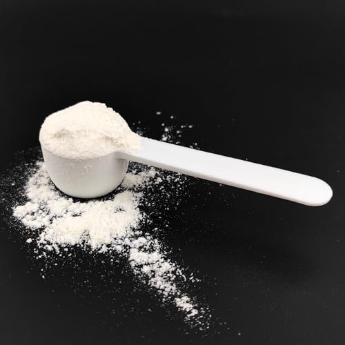 1 Teaspoon 5 mL Plastic Long Handle, Kitchen Tools Measure, Scoop for MeasuringProtein, Coffee, Pet Food, Spices, Grains, and Other Dry Goods (1Teaspoon, 5 mL)