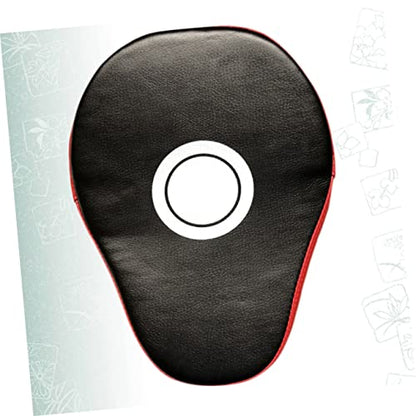 BESTonZON 1Pair Handheld Taekwondo Training Pads Durable Boxing Pads for MMA Kickboxing and Karate Red Black Martial Arts Focus Mitts for Gym Training