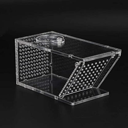 Acrylic Aquarium Crab Trap Fish Tank Shrimp Snail Catcher One Way Valve Box