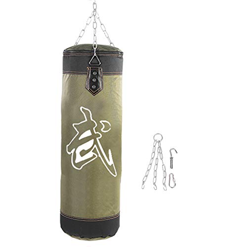 Punching Bag Set, Boxing Hanging Punching Bag Fitness Sandbags Punching Bag Empty Boxing Fight Sandbag for Gym for Training for Home for Kickboxing(Green, 60CM)