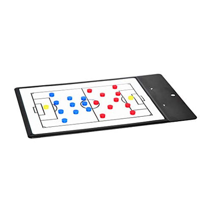 Soccer Innovations Magnetic Tactic Board - Coaching Clipboard, Double-Sided Dry Eraser White Board, Coaches Board, Lineup with Magnets