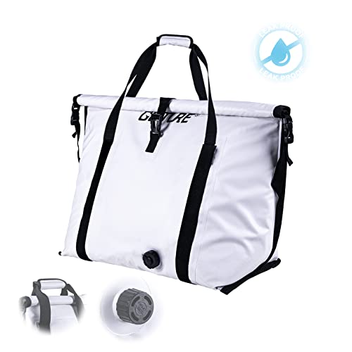 Goture Insulated Fish Cooler Bag,Travel Insulated Cooler Bag,Monster Leakproof Fish Kill Bag, Portable Small/Medium/Large Cooler Bag for Outdoor Travel Camp Beach Picnic with Drain Plug - color: Small-27.4x11.8x15.7in