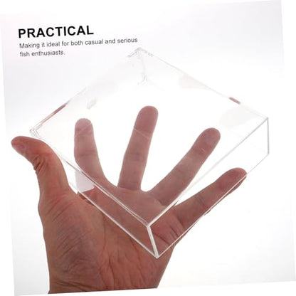 UPKOCH Small Betta Fish Bowl Observation Box Portable Betta Tank for Fish Breeding for Aquarium Hatching