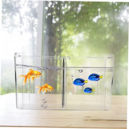 Mikikit Multi-Functional Fish Breeding Isolation Box Aquarium Hatching Container Cover for Safe Spawning and Separation of Aggressive Fish