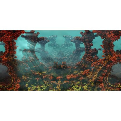 AWERT 48x18 inches Underwater Aquarium Background Undersea World Fish Tank Background Vinyl