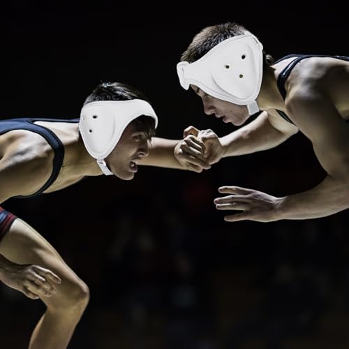 Tellegloww Wrestling Headgear for Kids, Youth - color: White, style: Classic Style