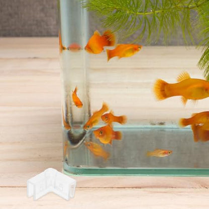 Homoyoyo 10pcs Silicone Corner Guards 90-Degree L-Shaped Aquarium and Furniture Edge Protectors 5mm Thickness Safe Indoor Corner Bumpers for Table and Fish Tank