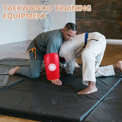 Red PU Martial Arts Strike Shield Kick Pad for Sports Training