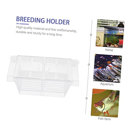 Abaodam 1pc Aquarium Breeding Box Suction Cup Isolation Container for Fish Durable Acclimation Case for Separating Enhances Survival Rate Aquariums