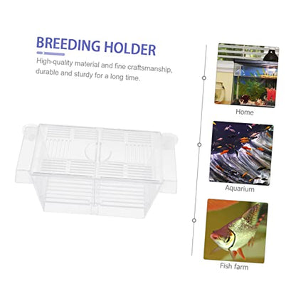 Abaodam 1pc Aquarium Breeding Box Suction Cup Isolation Container for Fish Durable Acclimation Case for Separating Enhances Survival Rate Aquariums