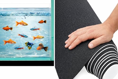 Aquarium Leveling Mat- Compressible Neoprene Foam, Water resistant, Heavy weight support, and Easy to Cut for Fish Tank Stability, Black (24x48 in) - size: 24x48 in