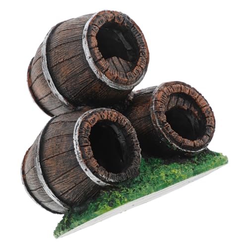 Stacked Broken Barrel Aquarium Decor Vivid Fish Accessories for Fish Tank Landscaping Shrimp Hideout Cave Fish Tank Decoration
