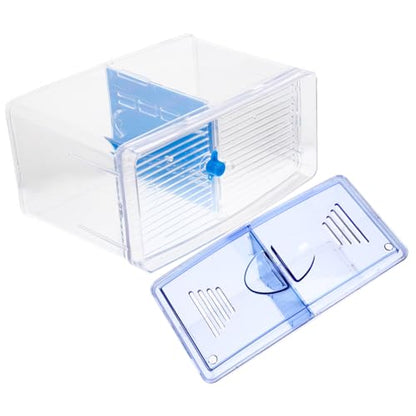 Desktop Fish Breeding Box Aquarium Isolation Tank for Betta Shrimp Fish Divider Space-Saving Design for Safe Breeding and