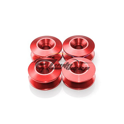 Red Bumper Quick Release Fasteners for Car Bumpers Trunk Fender Hatch Lids Kit - color: RED