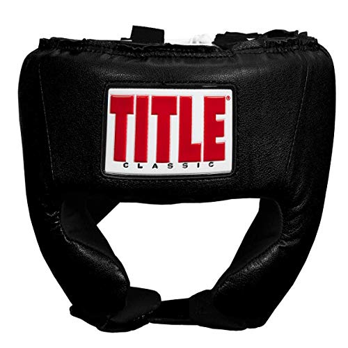 TITLE Boxing Classic USA Competition Headgear - Protective Gear for Sparring and Martial Arts, USA Boxing Approved - color: Black, size: Medium