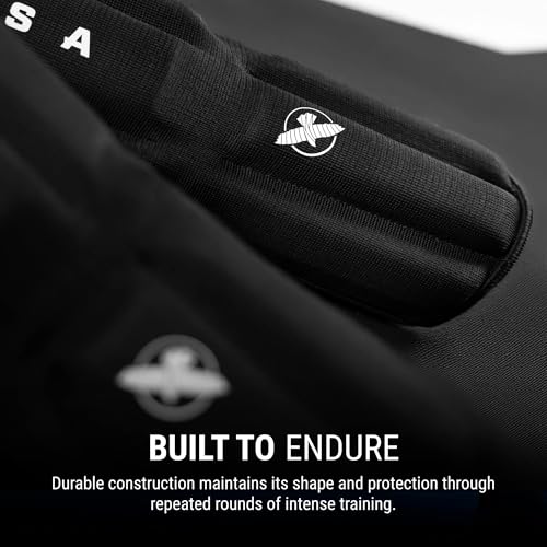 Hayabusa Core Sleeved Shin Guards for Muay Thai, Kickboxing & MMA - size: Large