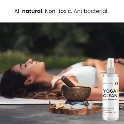 Mat + Cleaning Spray - Clean Naturally. Practice Confidently. Keep Your Premium Cork Mat Clean, Fresh & Performing at Its Best.