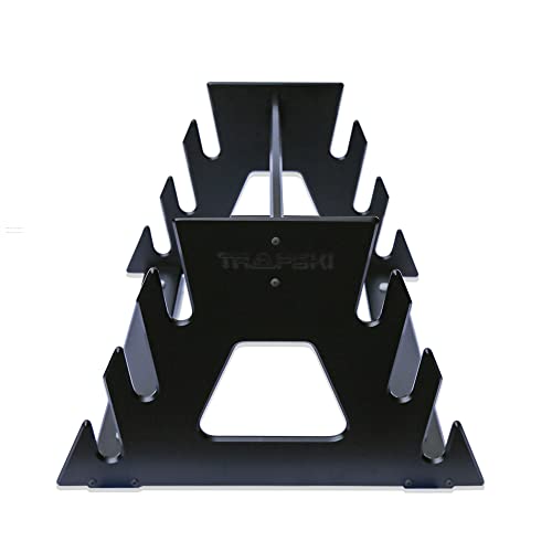 TRAPSKI Mobile Wide Stance Snowboard Racks Marine Grade HDPE Plastic | UV Protected | Premium Strap Included | 3 Year Warranty | Made in The USA | Veteran Owned Business (Black, Six Pack) - color: Black, size: Six Pack