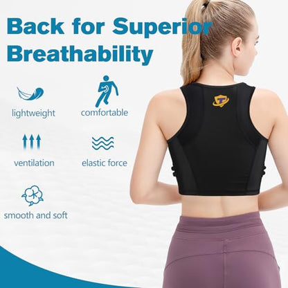 Women Padded Compression Vest, Impact Vest for Women, Chest Breast Rib Protection Vest for Sports, Karate, Football, Basketball - size: Small, style: Impact Padded Zipper Vest