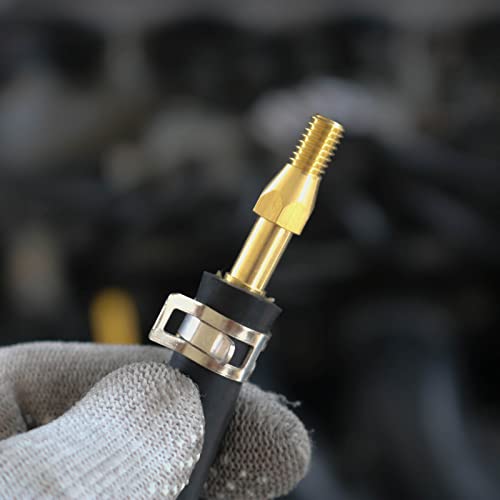 uxcell 50pcs 4mm Spring Band Type Action Fuel/Silicone Vacuum Hose Pipe Clamp Low Pressure Air Clip Clamp, Zinc Plated