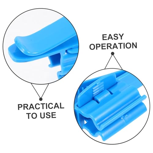 6pcs Aquarium Hose Clamps Plastic Water Pipe Fixing Clips for Fish Tank Accessories Easy to Install Remove for Water Pipe Connection and Replacement